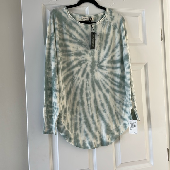BLANK NYC Super Soft XS Oversized Tie Dye Scoop Hem Knit Tunic - XS - BNWT - Picture 1 of 8